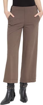 Lysse Franca Seamed Crop Wide Leg Knit Jeans