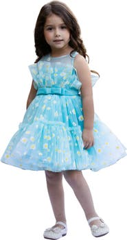 Mia Belle Girls Girls Daydream Daisy Embroidered Floral Tutu Dress