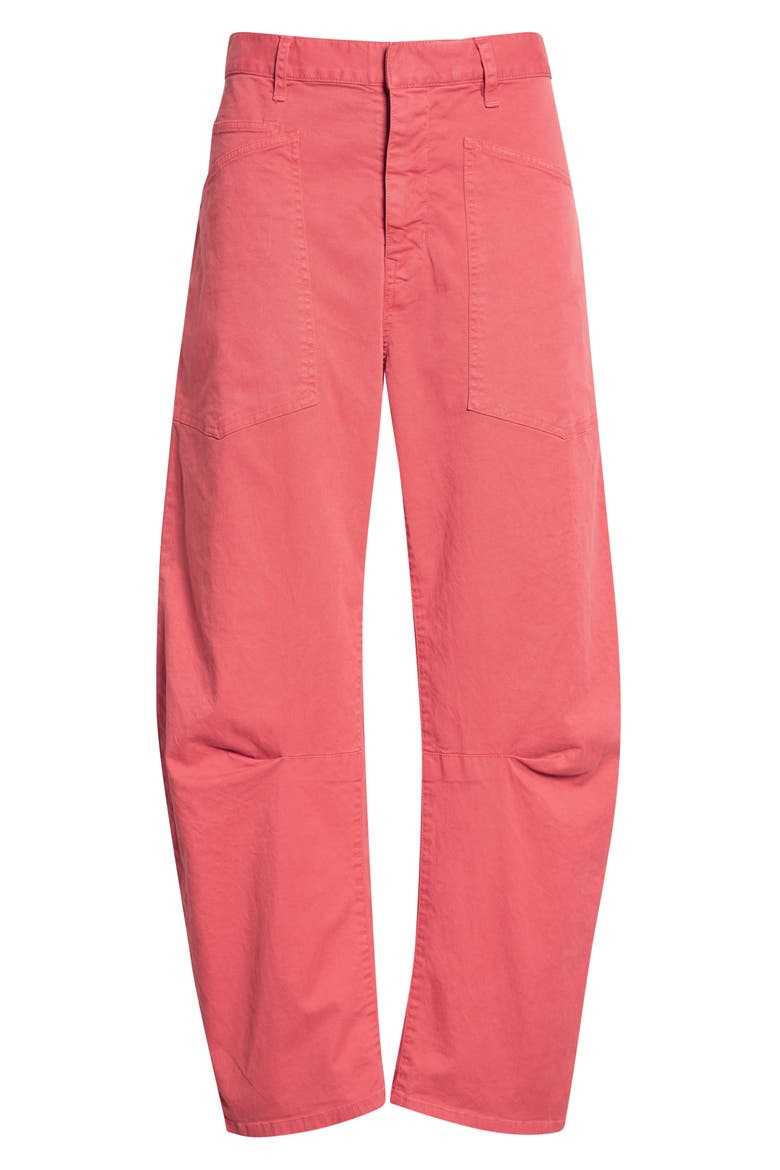 Shon Stretch Cotton Pants, Alternate, color, FADED RED