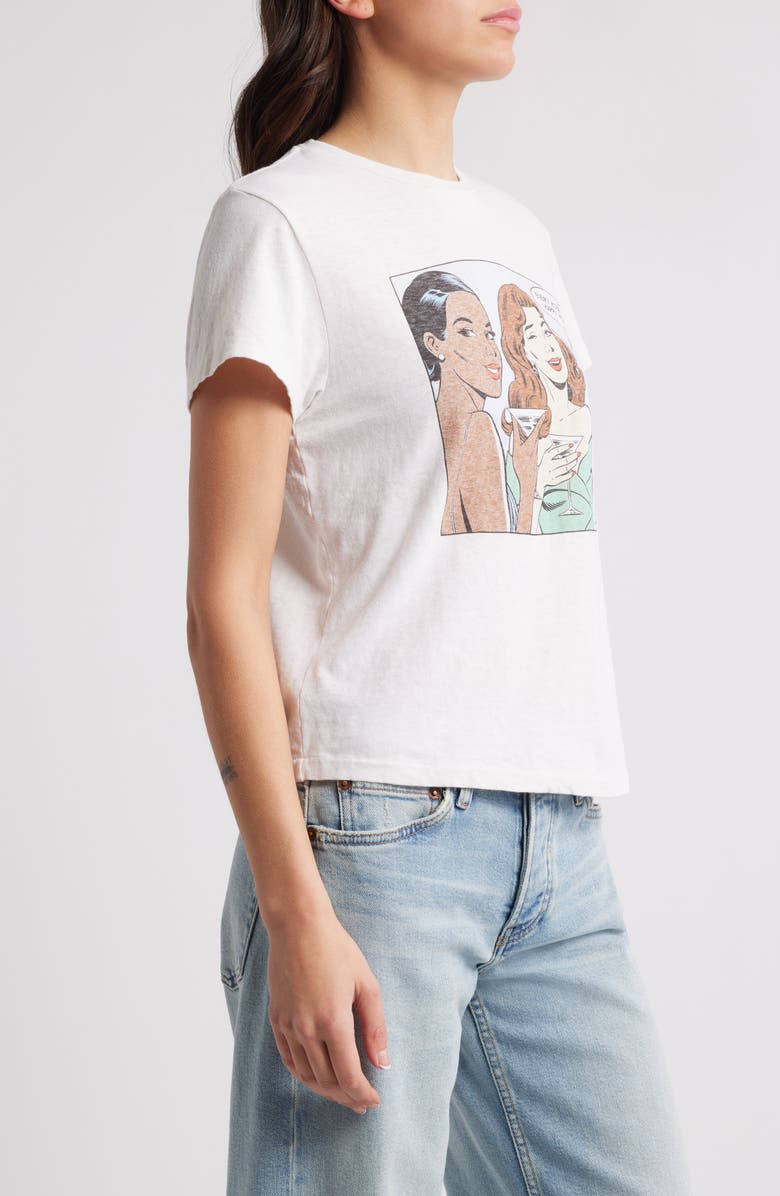 Re/Done Classic Happy Hour Graphic T-Shirt, Alternate, color, Vintage White