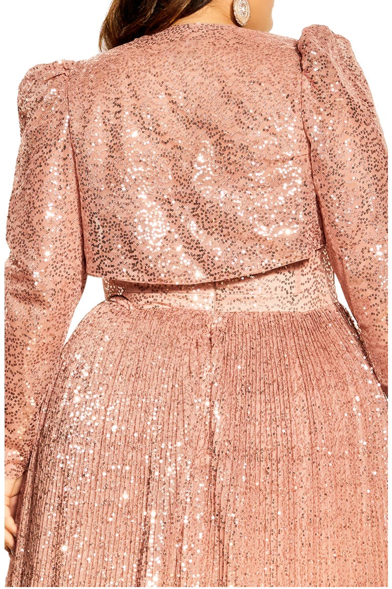 The Camila Sequin & Satin Bolero, Alternate, color, GOLD