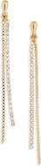 NORDSTROM RACK Crystal Chain Drop Earrings