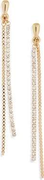 NORDSTROM RACK Crystal Chain Drop Earrings