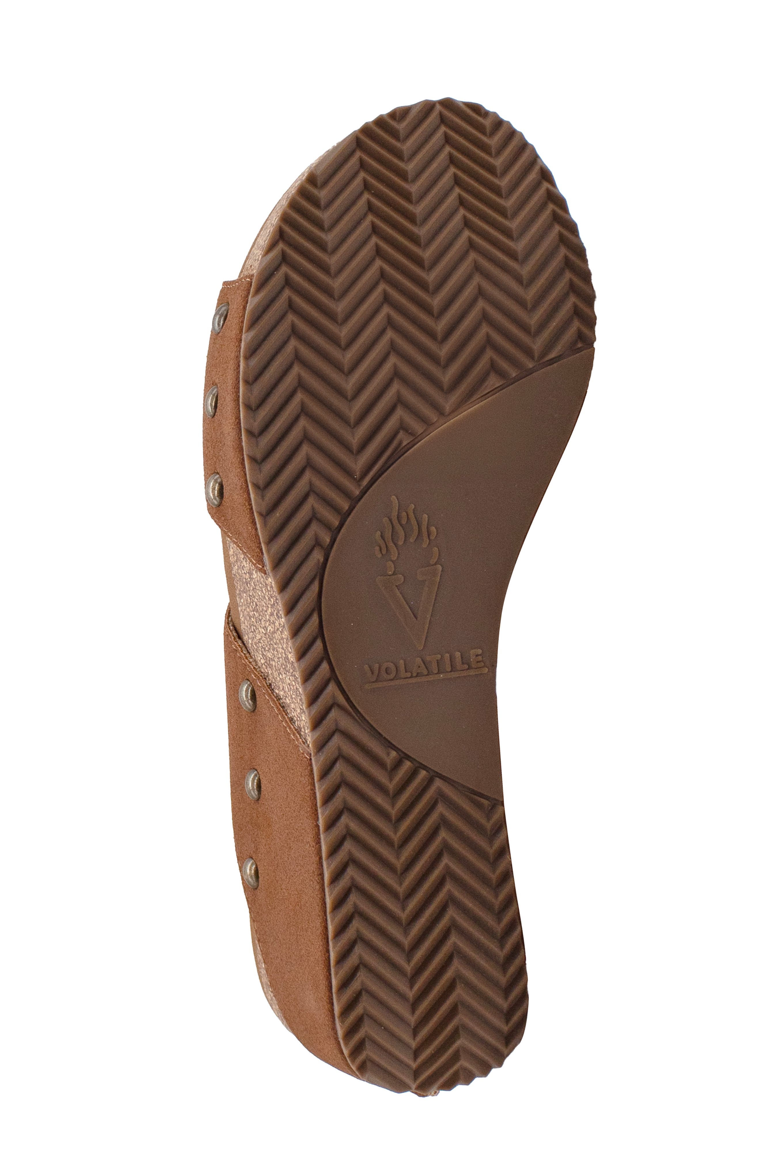 Volatile Beecher Slingback Platform Wedge Sandal, Alternate, color, Cognac