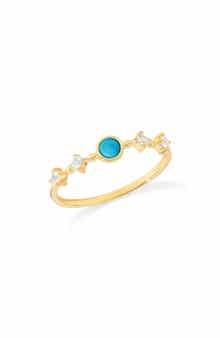 Round Mix Gemstone Ring