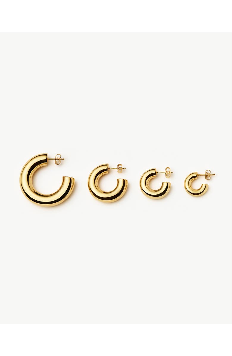 Missoma Small Chubby Hoop Earrings, Alternate, color, Gold
