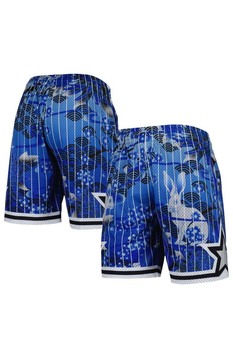 Mitchell & Ness Men's Mitchell & Ness Blue Orlando Magic Lunar New Year Swingman Shorts, Main, color, 