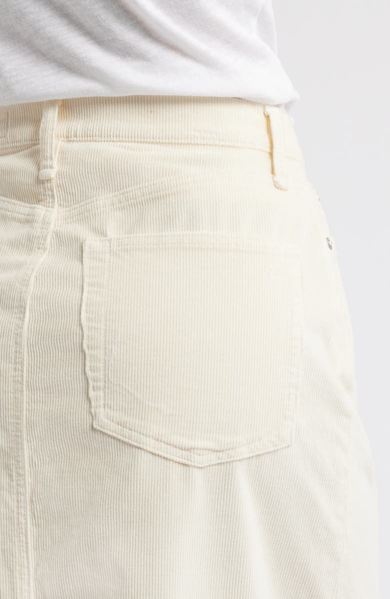 rag & bone Gillian Corduroy Midi Skirt, Alternate, color, Ecru