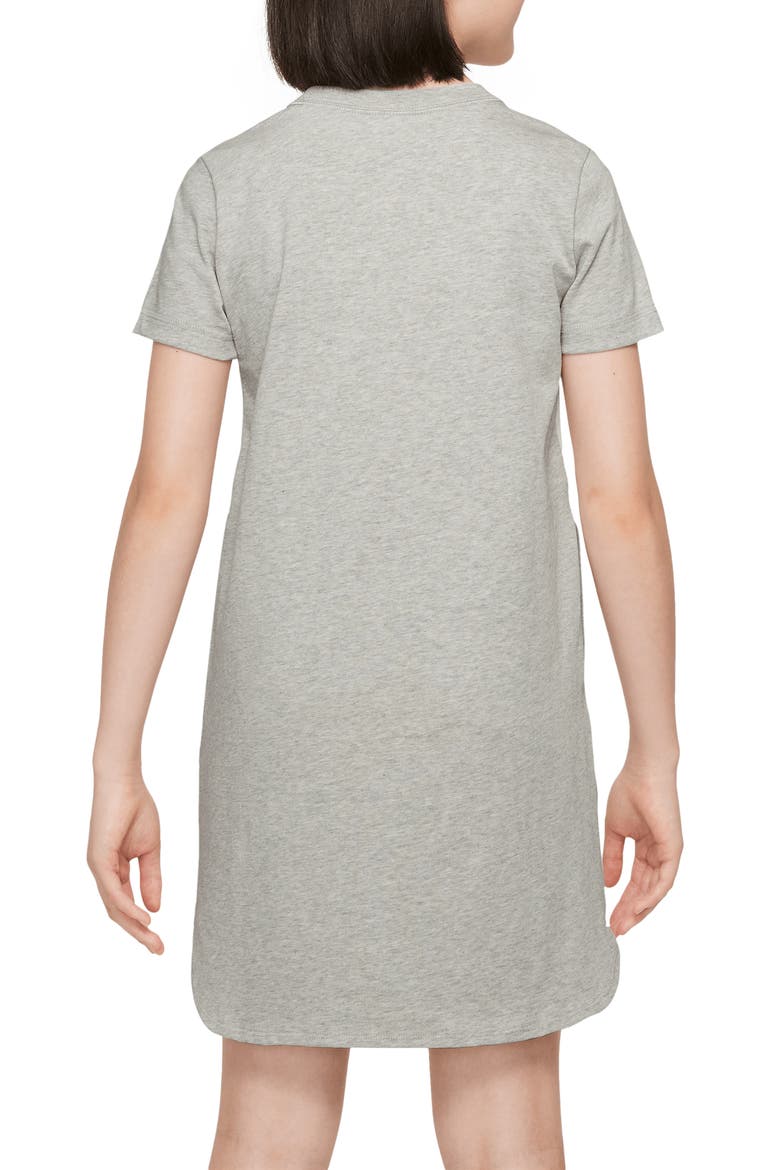 Kids' DNA Sport T-Shirt Dress, Alternate, color, GREY HEATHER/ COCONUT MILK