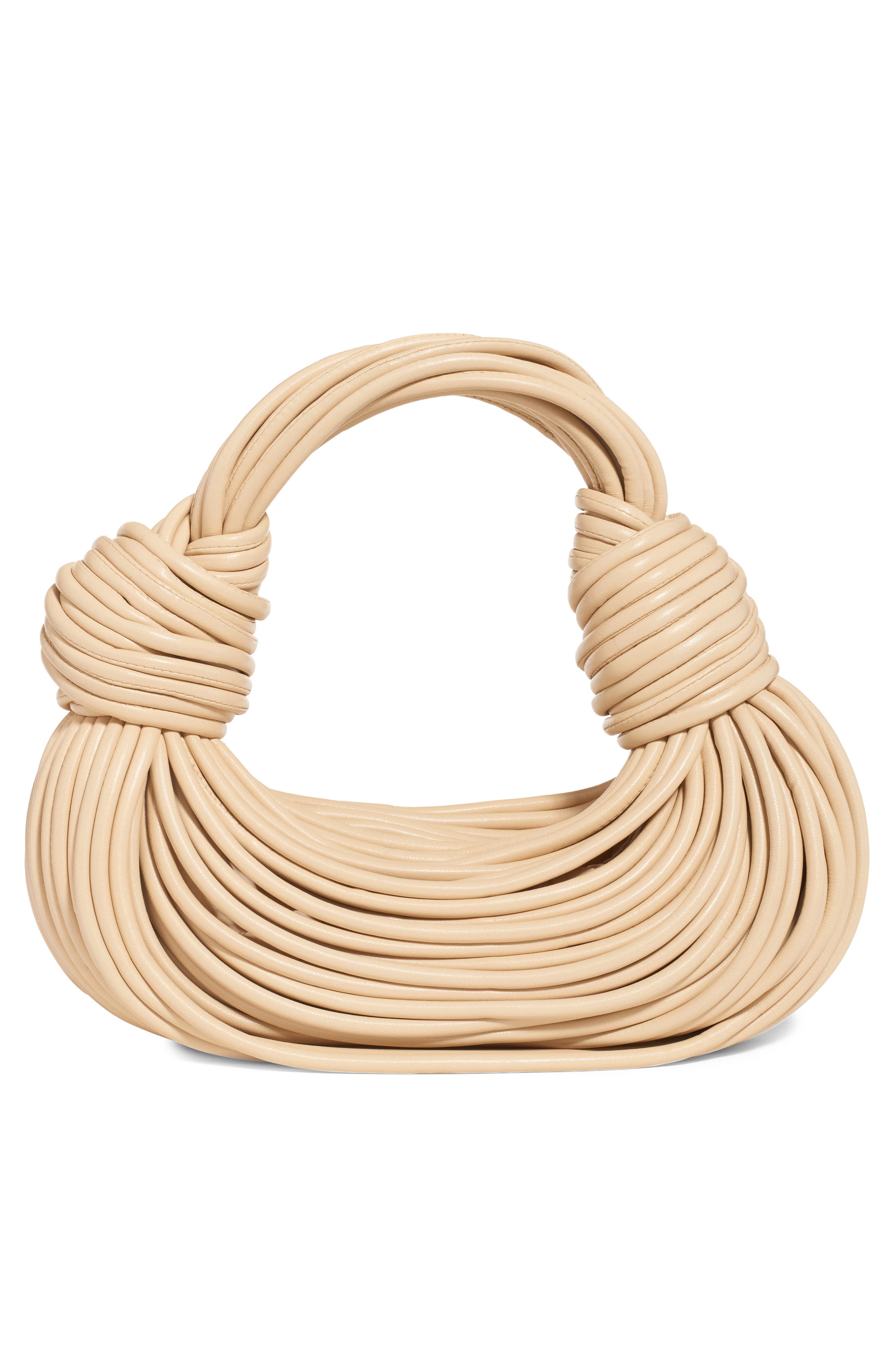 Bottega Veneta Double Knot Leather Hobo, Alternate, color, 