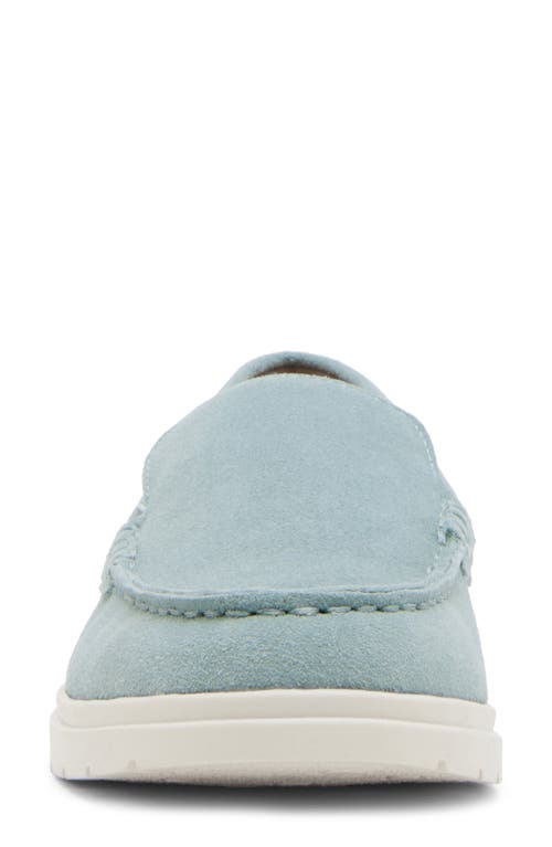 Blondo Alex Waterproof Moc Toe Loafer In Green Suede