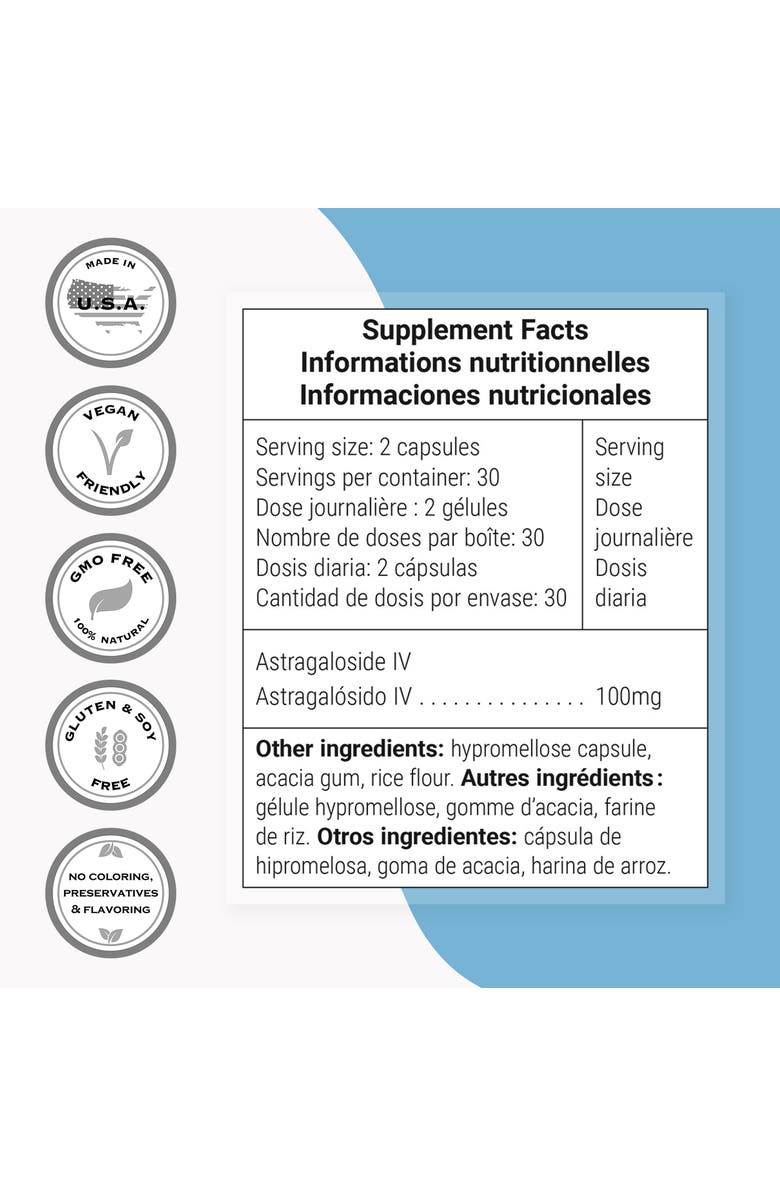 SuperSmart 98% Astragaloside IV 100mg, Alternate, color,