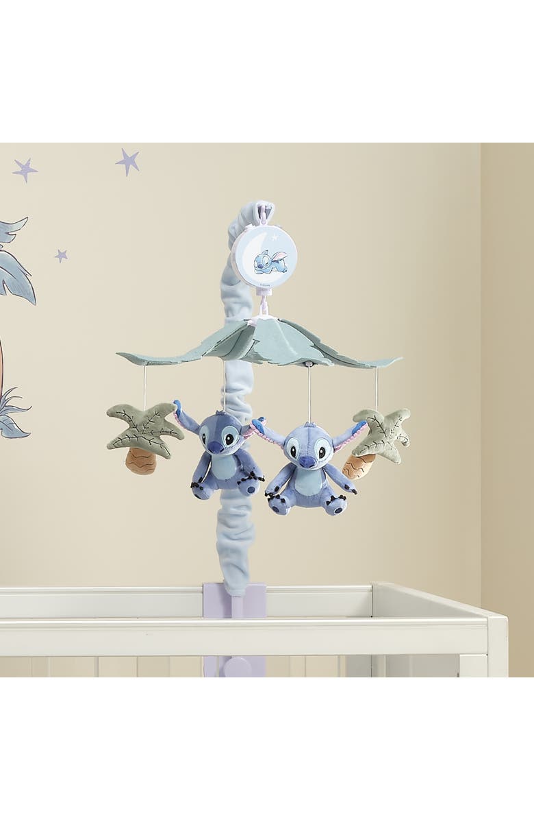Bedtime Originals Disney Stitch Musical Baby Crib Mobile Soother Toy, Alternate, color, Blue
