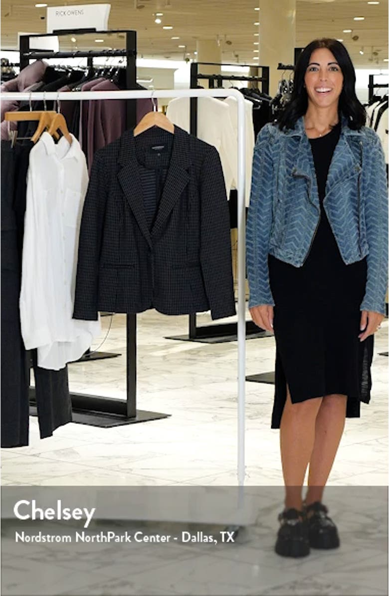 Grid Fitted Blazer, sales video thumbnail