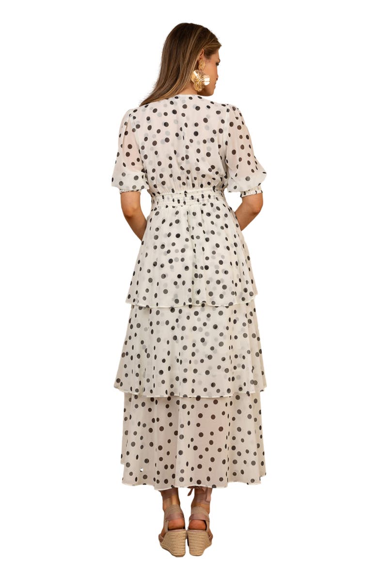 Hale Bob Kiera Chiffon Dress, Alternate, color, Ivory