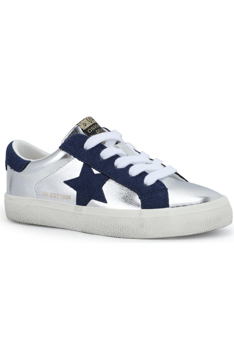 Vintage Havana Kids' Vail Sneaker, Main, color, Washed Silver Navy