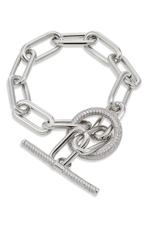 Pave Toggle Link Bracelet