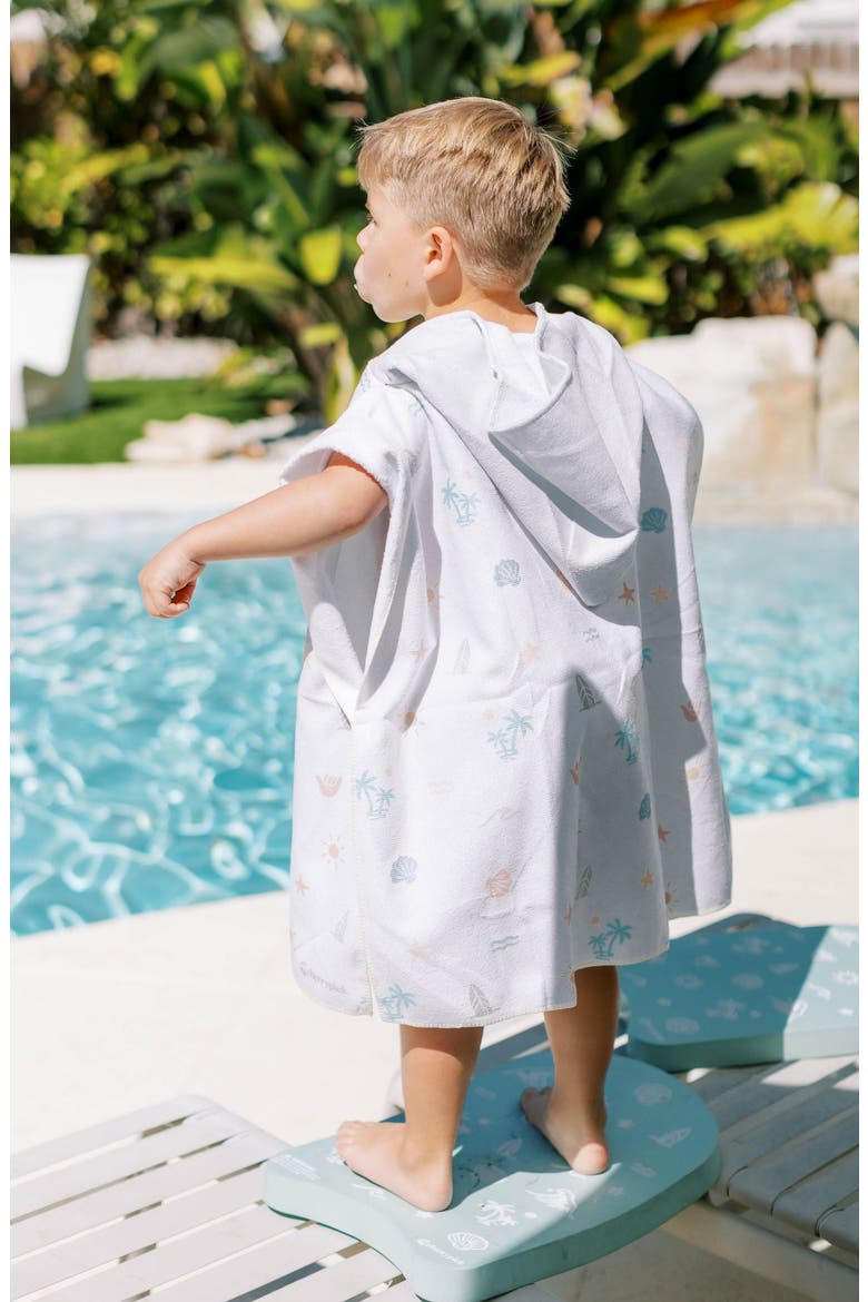 Quick Dry Hooded Beach Poncho Towel, Alternate, color, Surf Paradise