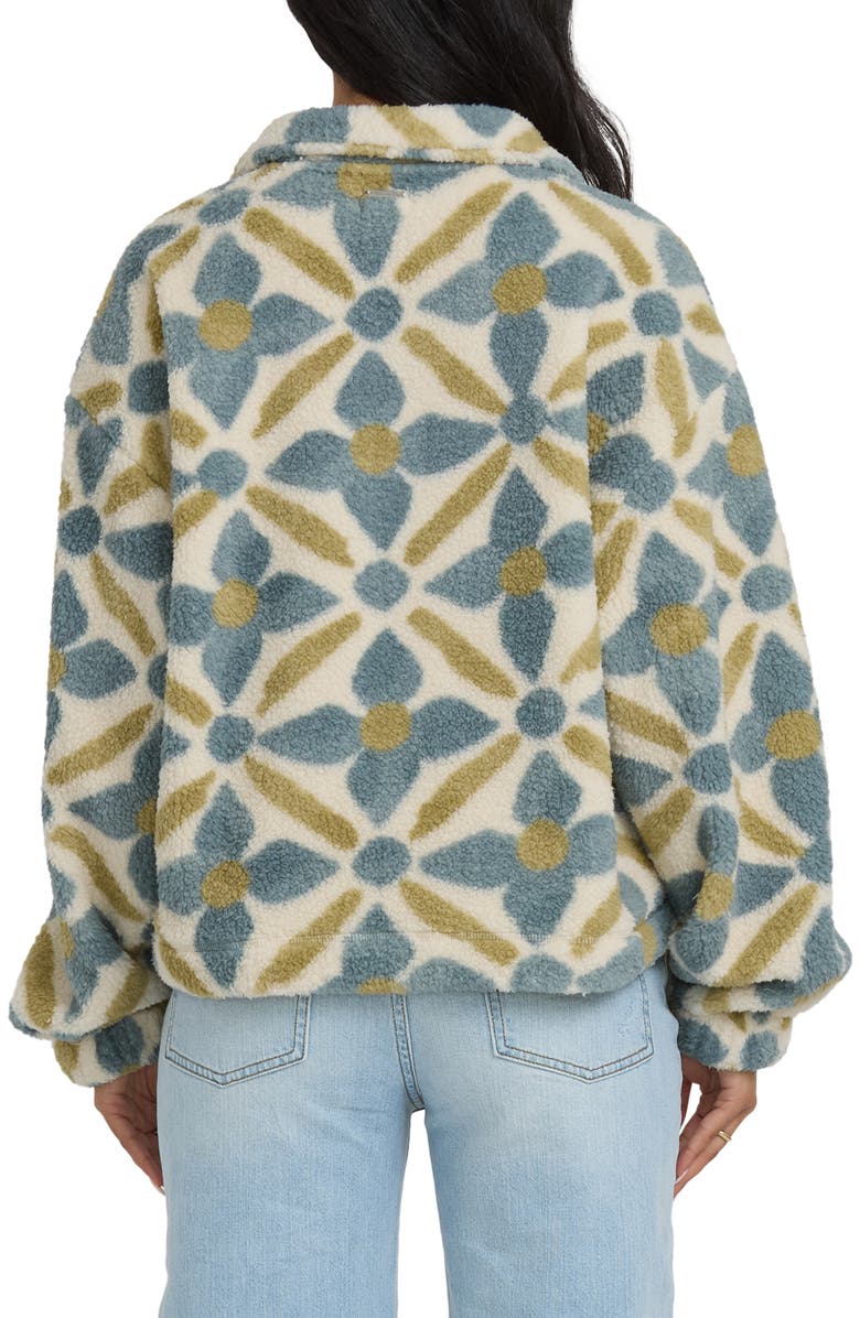 Billabong All the Time High Pile Fleece Quarter Zip Pullover, Alternate, color, Mason Blue