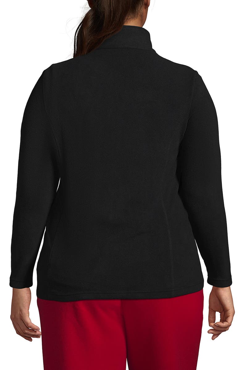 Lands' End Plus Size Thermacheck 100 Fleece Quarter Zip Pullover Top, Alternate, color, 