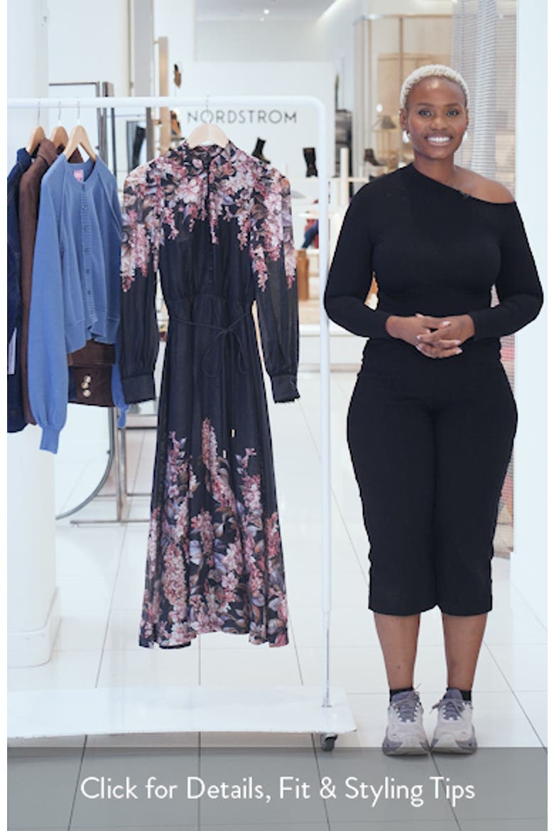 Courtney Floral Long Sleeve Midi Dress video