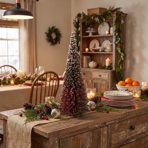 Willow Wood Holiday Tree with Sugared Berries