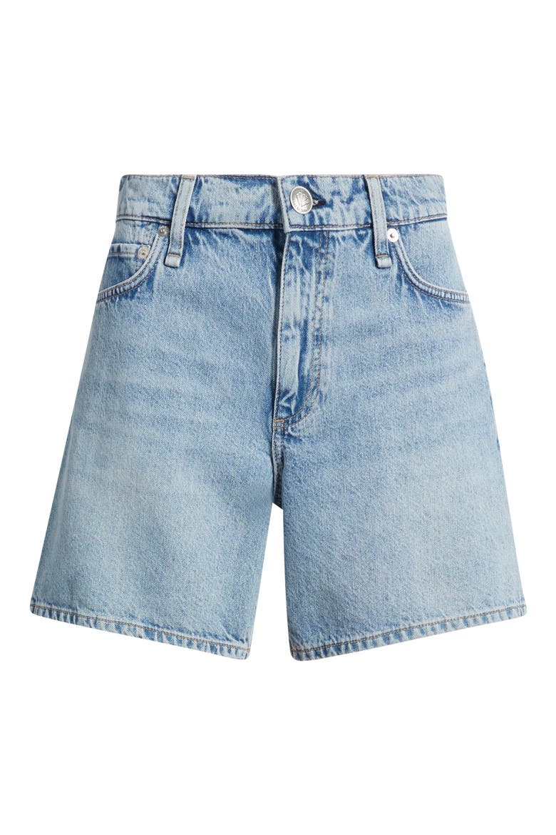 Kaia High Waist Relaxed Fit Denim Shorts, Alternate, color, SUNRISE