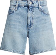 rag & bone Kaia High Waist Relaxed Fit Denim Shorts