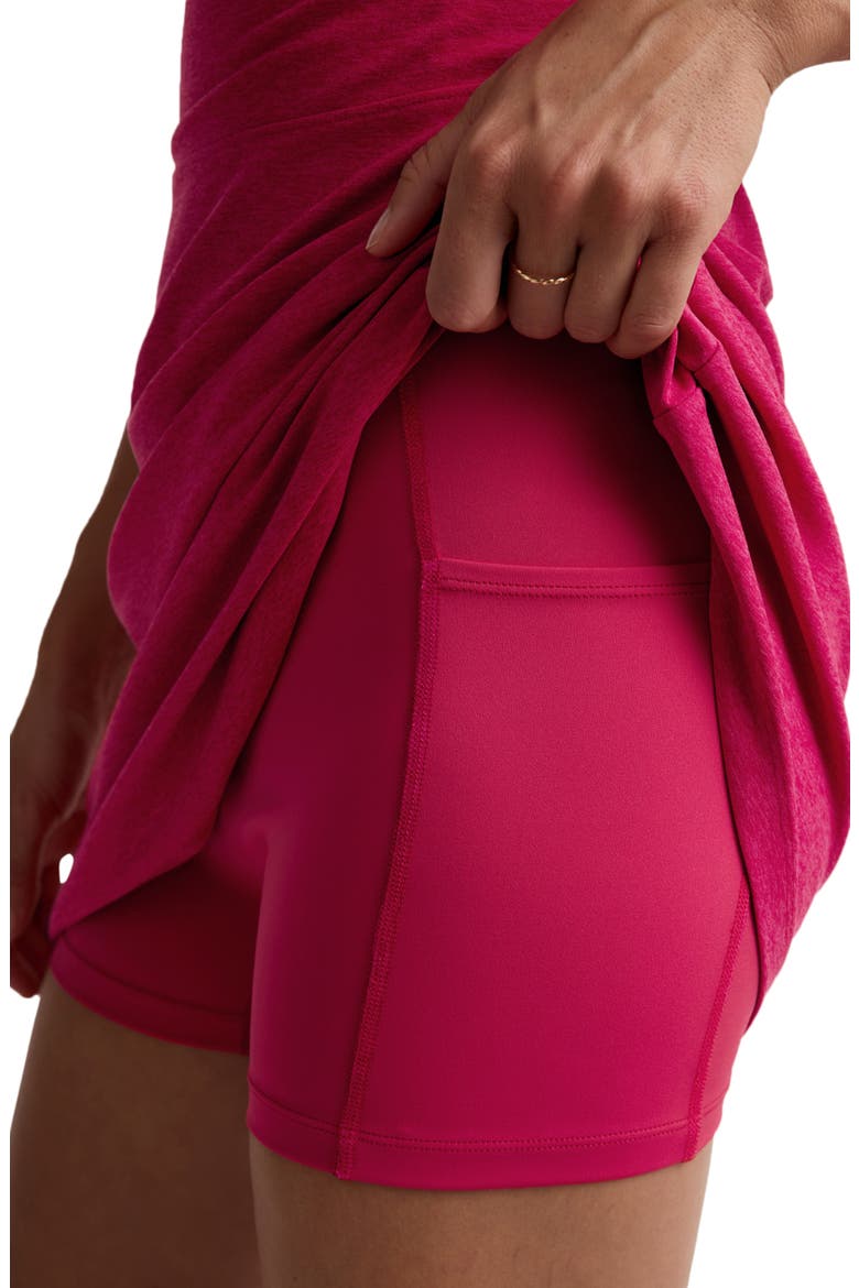 Energize Space Dye Active Dress, Alternate, color, BERRY RED HEATHER