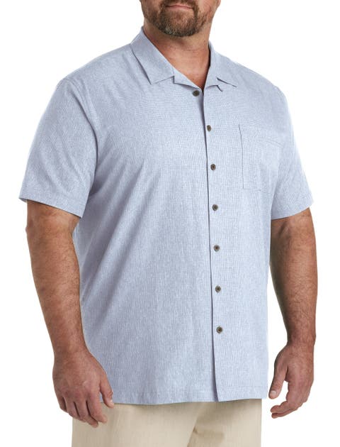 Big & Tall Solid Camp Shirt