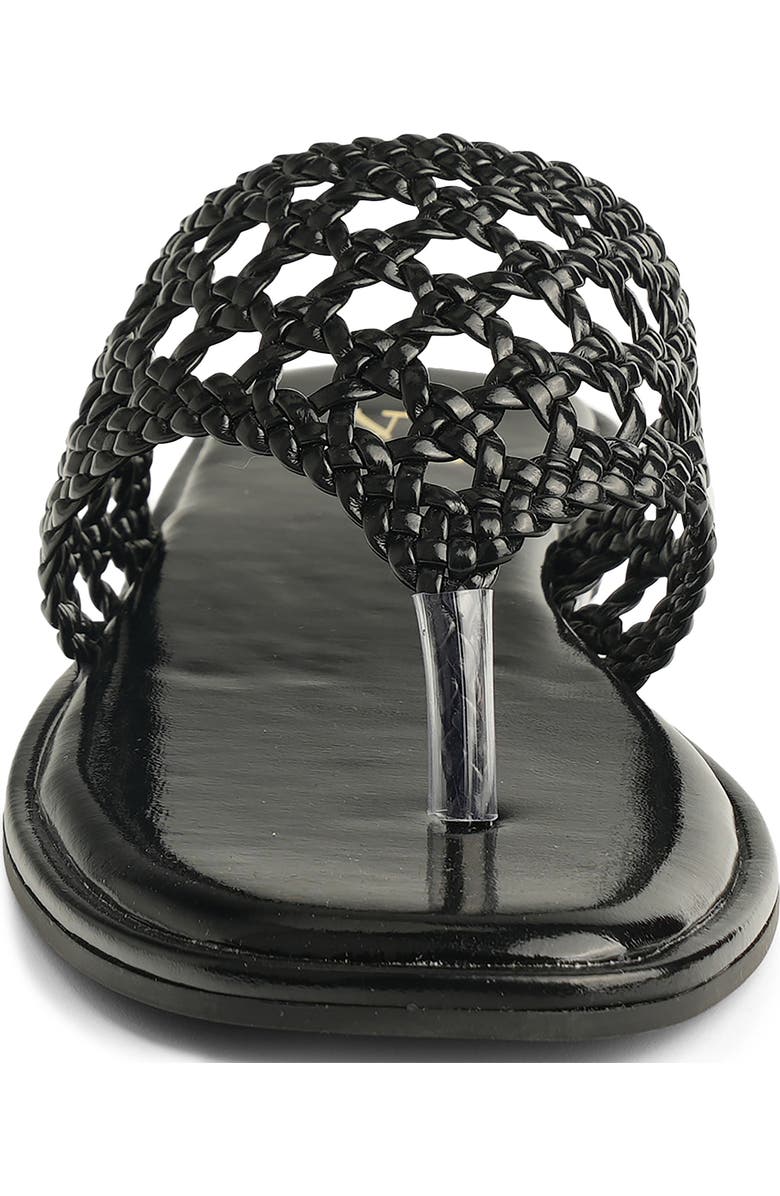 NEW YORK AND COMPANY Phillipa Woven Slide Sandal, Alternate, color, Black