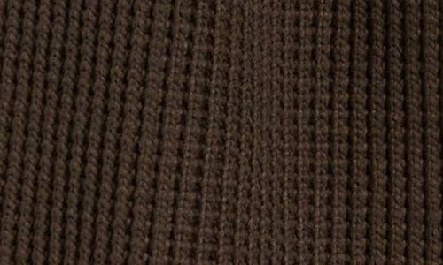 Krost Brioche Knit Scarf In Brown