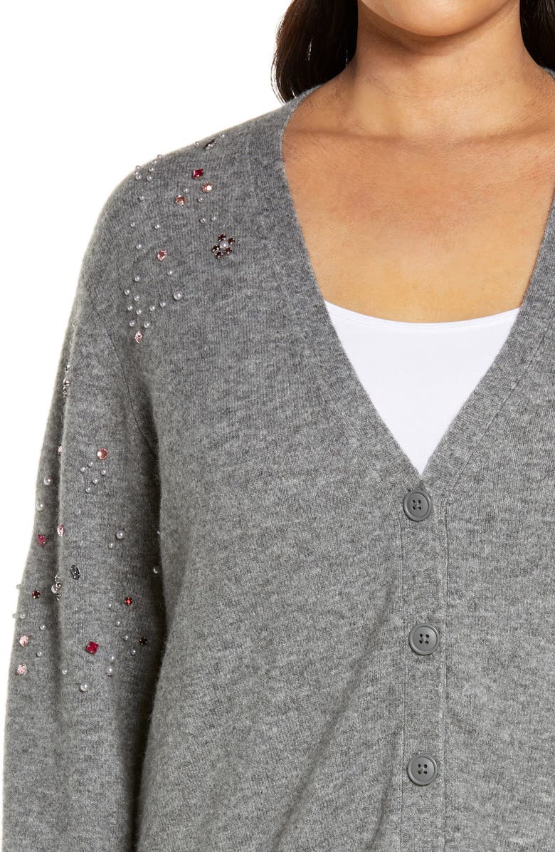 Halogen<sup>®</sup> Embellished Cardigan Sweater, Alternate, color, 
