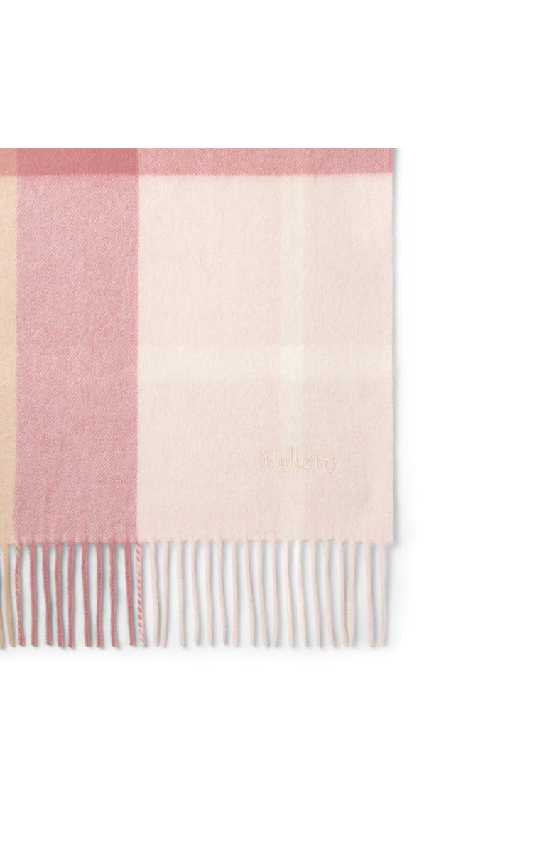 Mulberry Small Check Merino Wool Scarf, Alternate, color, Pink Scrumpy-Crumpet
