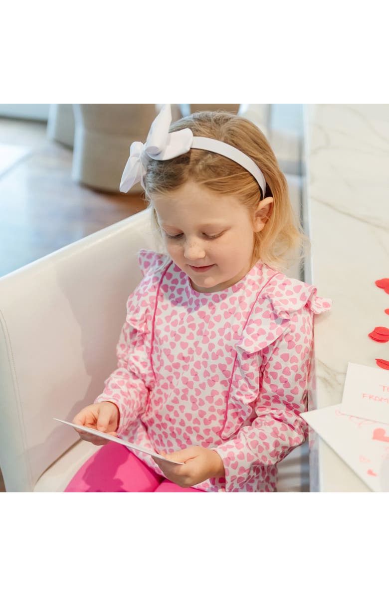 Lila and Hayes Olive Girls' Legging Set, Alternate, color, Confetti Hearts Pink