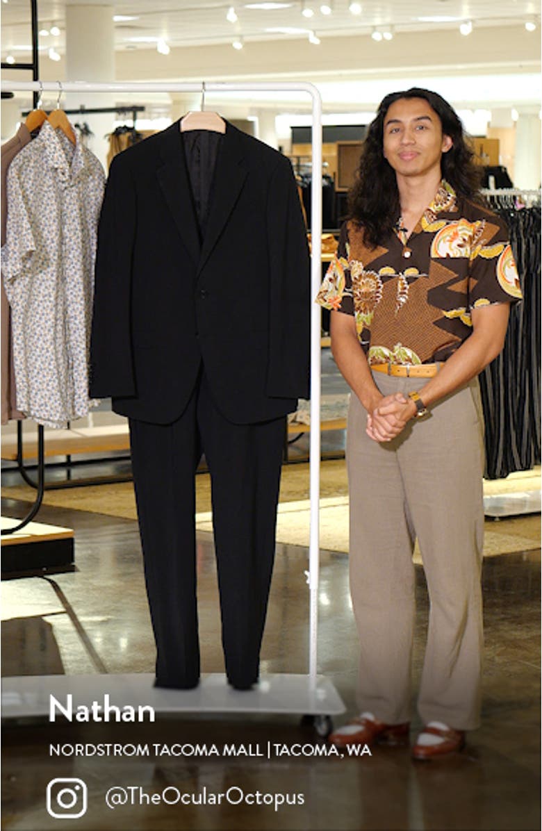 Tonal Plaid Virgin Wool Suit, sales video thumbnail