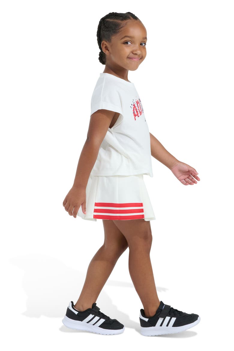 Logo Graphic T-Shirt & Skirt Set, Alternate, color, OFF WHITE
