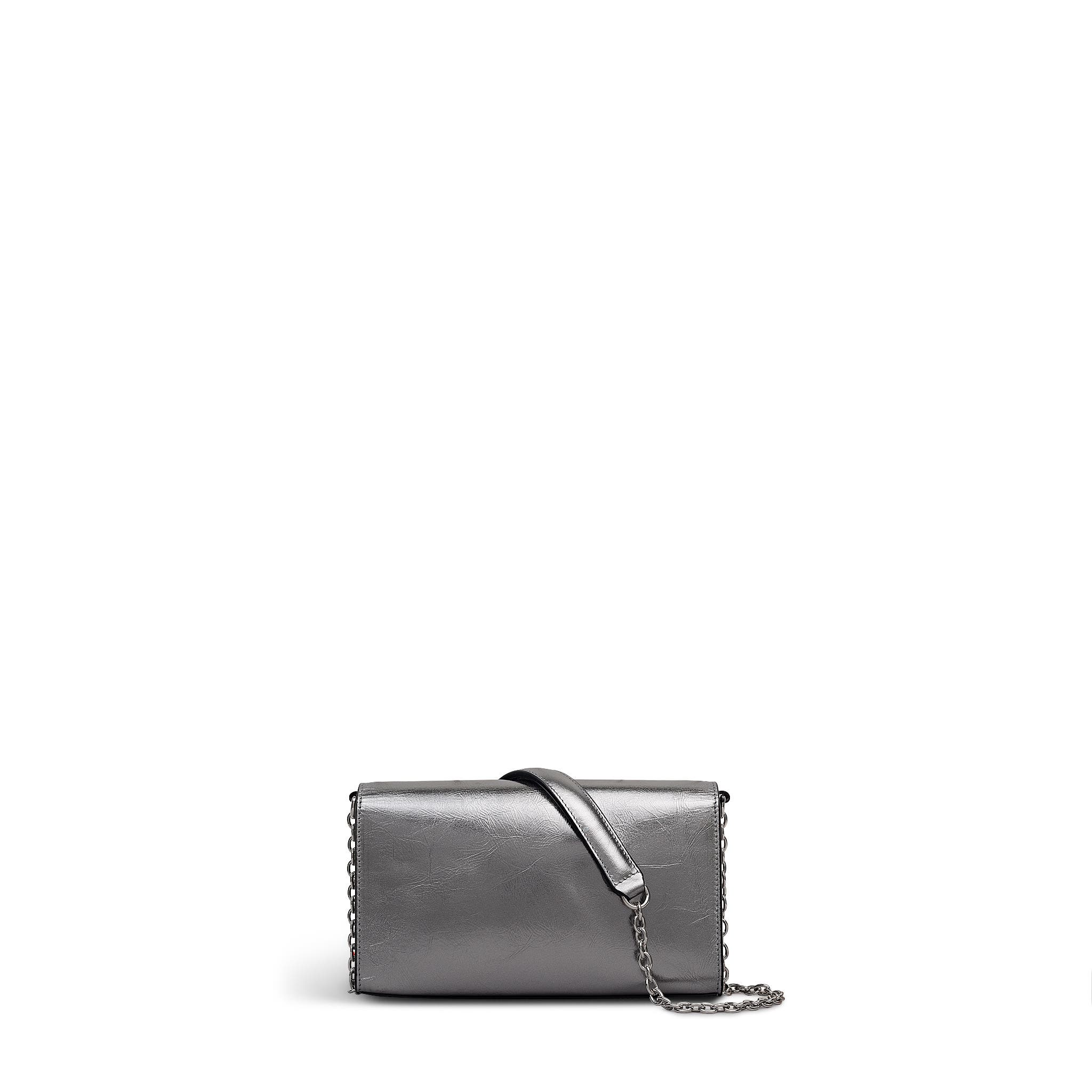 Radley The Rathbone - Metallic Micro Flapover Crossbody Bag, Alternate, color, Silver