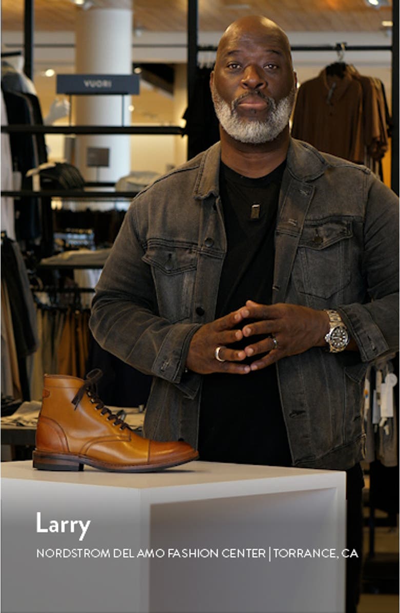 Landon Lace-Up Cap Toe Boot, sales video thumbnail