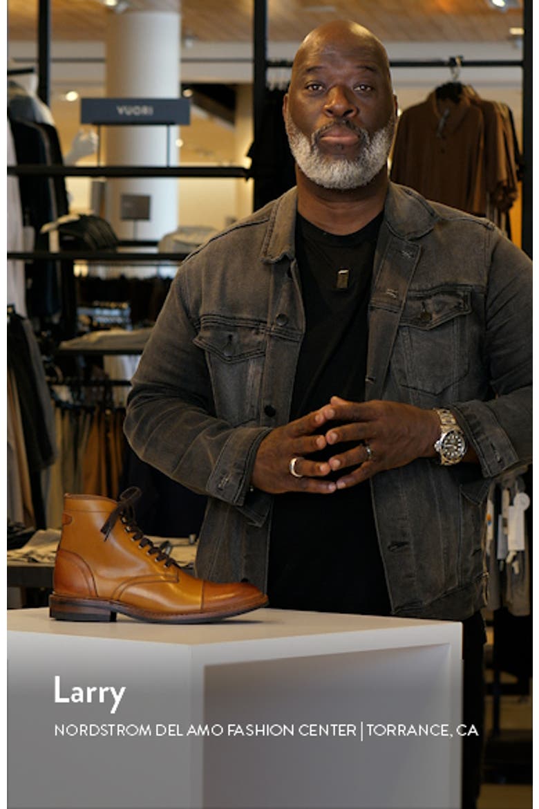 Landon Lace-Up Cap Toe Boot video