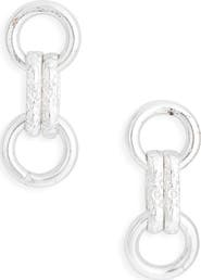Karine Sultan Double Link Drop Earrings