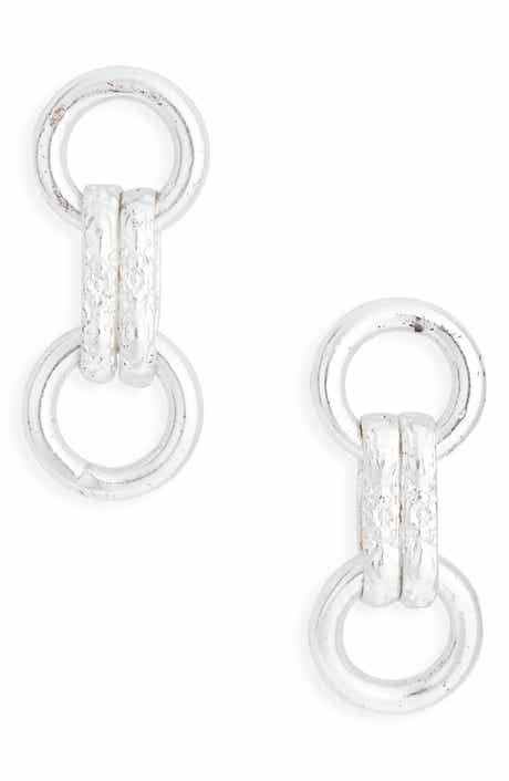 Karine Sultan Double Link Drop Earrings