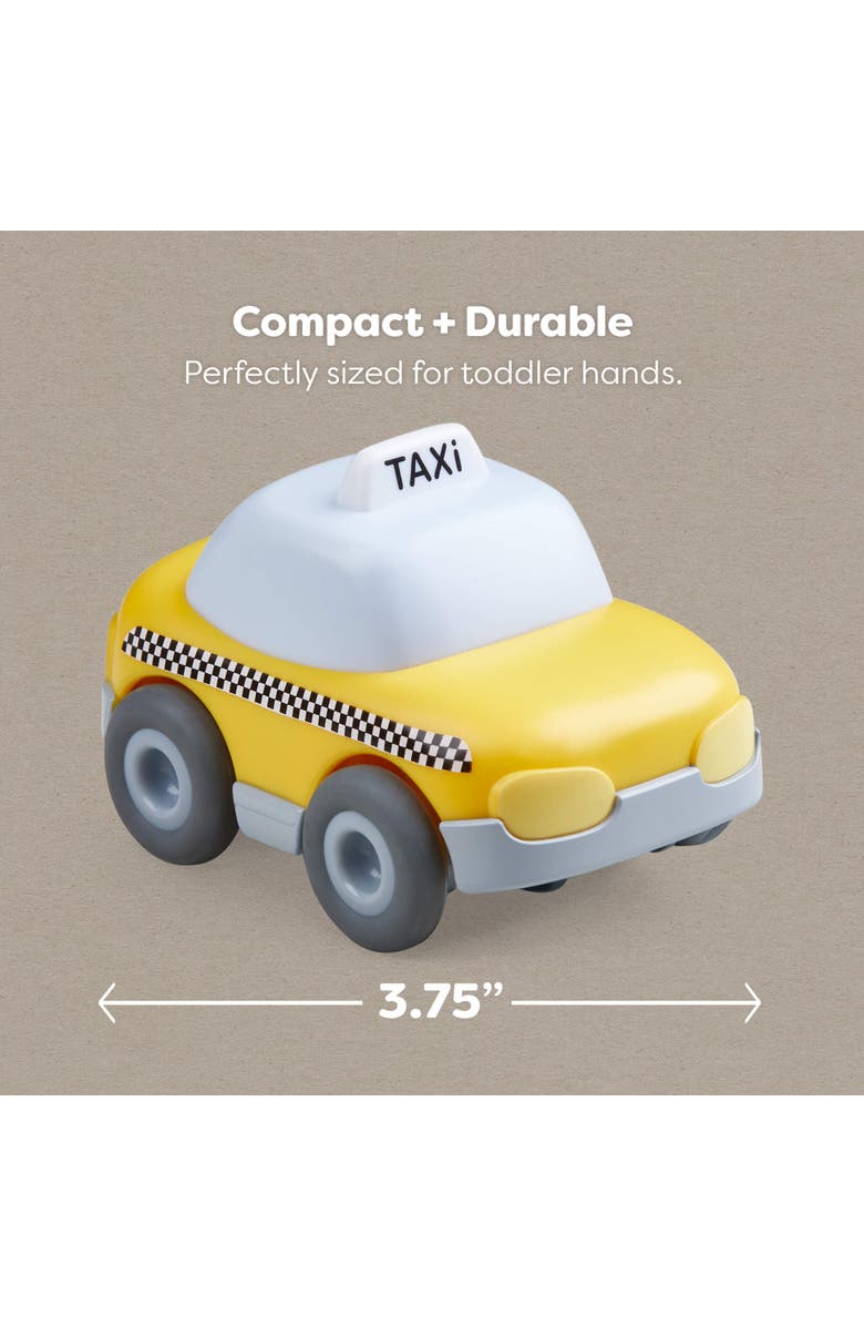 HABA Toddler Car Toy - Kullerbu Taxi Push and Go Racing Car for Kids Ages 2 and Up, Friction Powered Cars for Kullerbu Track System, Alternate, color, Multi