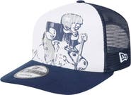 New Era Men's New Era White/Navy Dallas Cowboys Distressed 9FIFTY A-Frame Snapback Hat