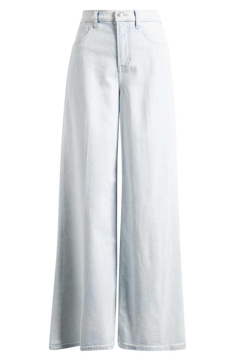 SPANX<sup>®</sup> Lightweight High Waist Superwide Jeans, Main, color, Sea Breeze