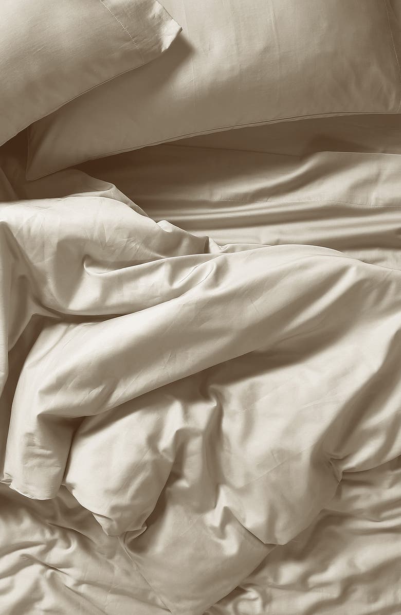 Sijo CLIMA Cotton Duvet Cover, Alternate, color, Fog