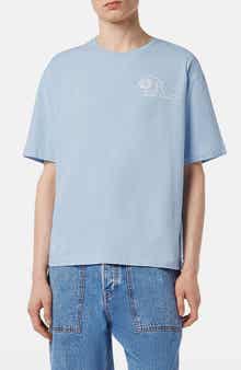 Scotch & Soda Loose Fit Slub Embroidered Cotton T-Shirt