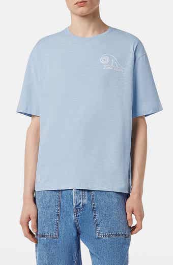 Scotch & Soda Loose Fit Slub Embroidered Cotton T-Shirt
