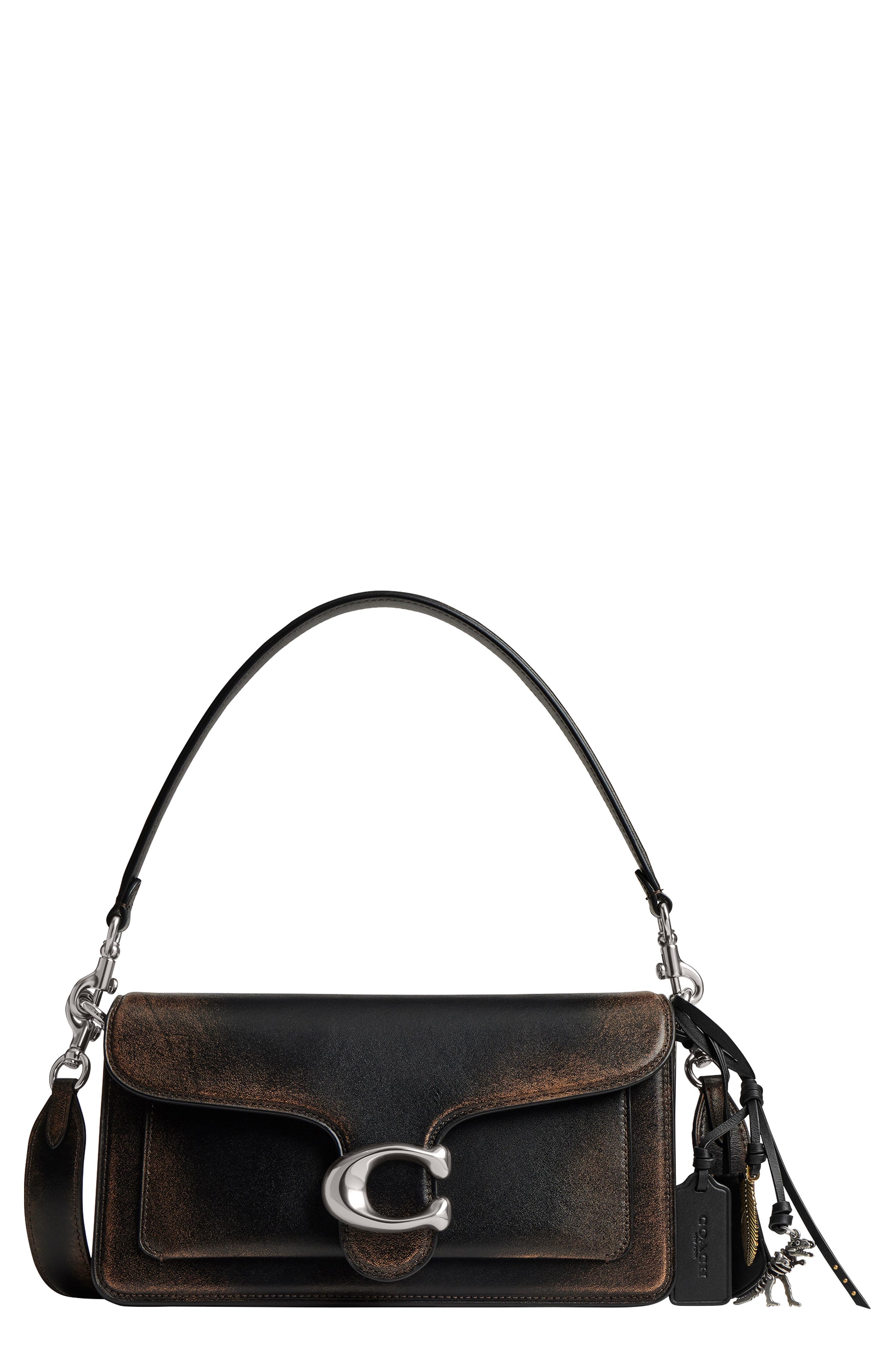 COACH Tabby 26 Loved Leather Shoulder Bag, Main, color, 