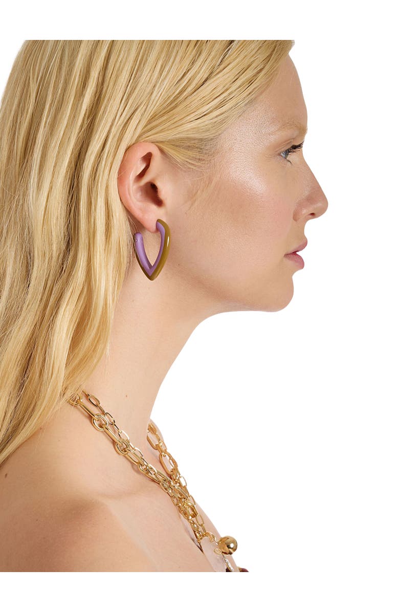 La DoubleJ Dew Earrings Bicolor Mini Bicolor Lilac, Alternate, color,